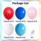 Red White and Blue Balloons 60pcs, Red Dark Light Blue White Balloons for Boys Birthday Patriotic Anniversary Memorial Day 4th of July Independence Day Labor Veterans Baseball Sporting Decorations